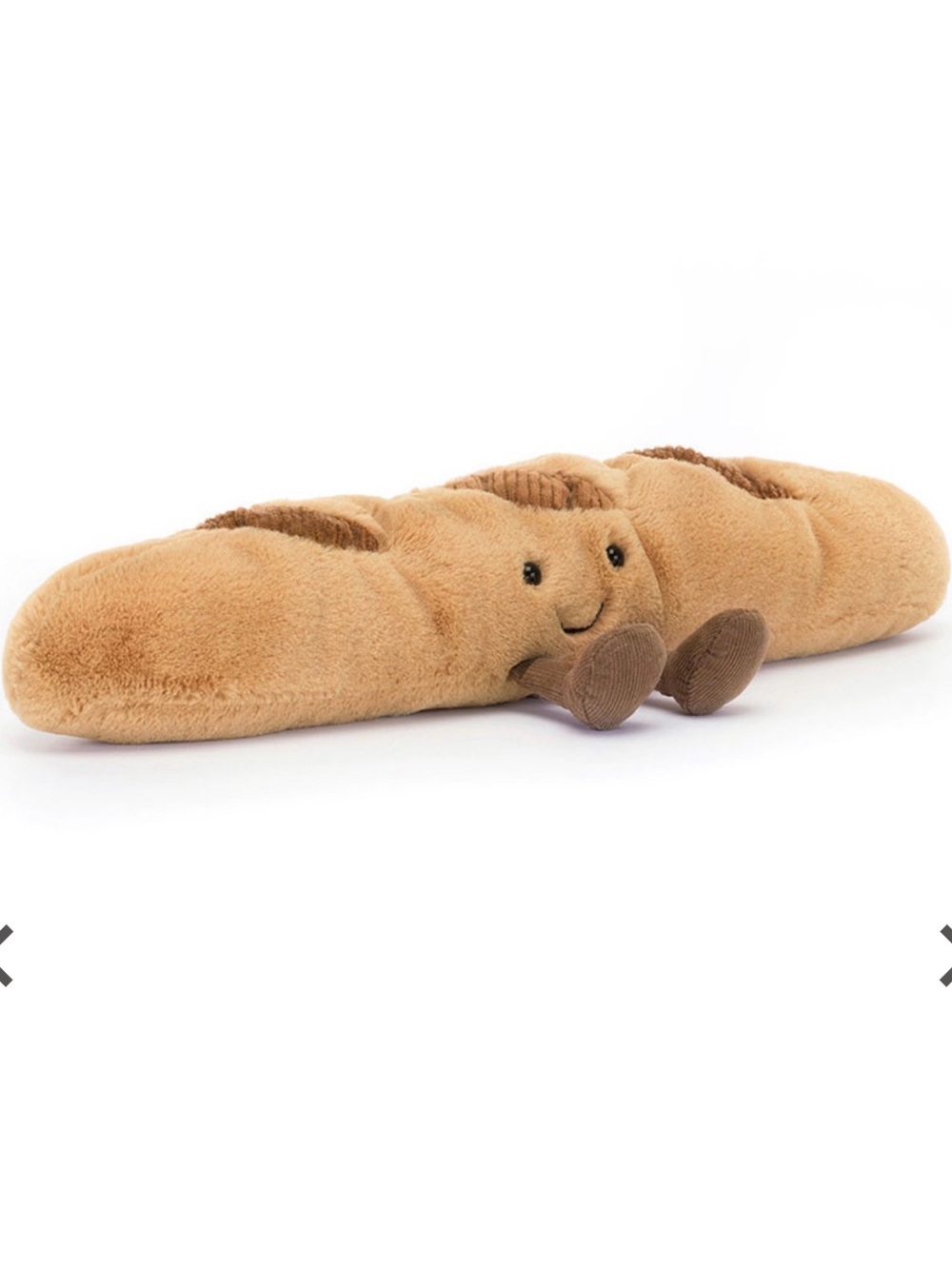Jellycat Brown Plush Baguette Buddy